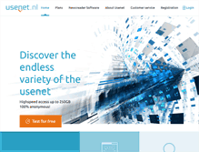 Tablet Screenshot of en.usenet.nl